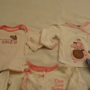 Girls Clothes 0-3 Months 12 Pieces Bundle